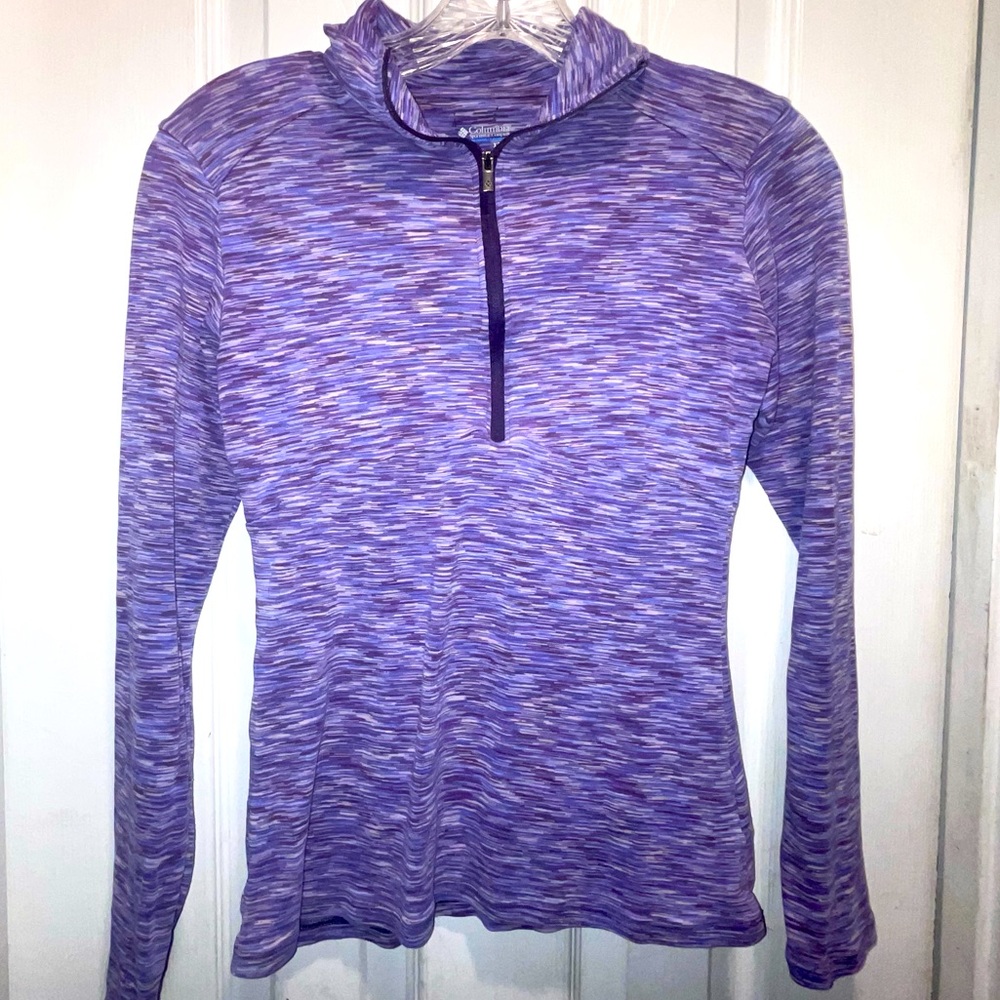 Women’s Columbia 1/4 zip pullover performance wear top XS in purple
